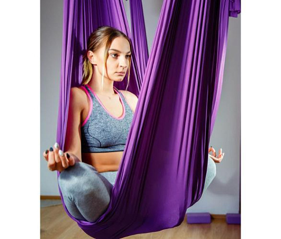 Йога гамак Targex, фиолетовый