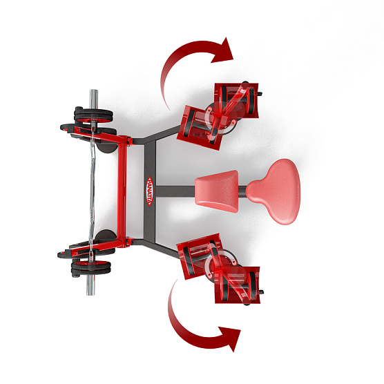 Нагружаемый дисками тренажер Panatta FreeWeight Special 1FW512 фото2