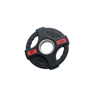 Купить Original FitTools Штанга олимпийская 58 кг (диски с двумя хватами, черный гриф) в Москве