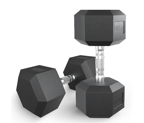 Купить Гантель гексагональная обрезиненная Unix Fit 30 кг / шт. в Москве