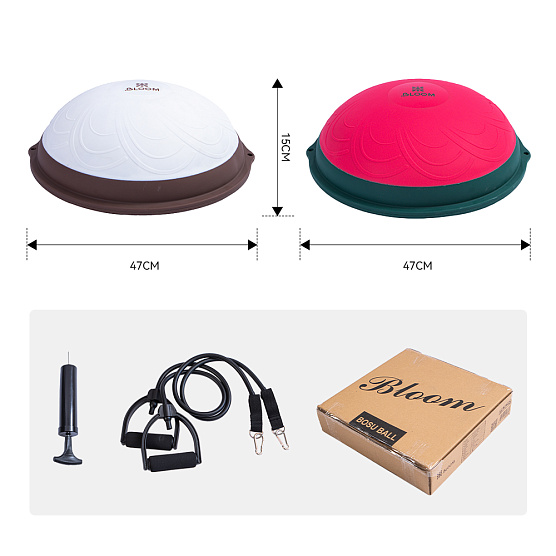 Полусфера Bloom Balance Trainer LB7052/RD красный-зеленый фото2