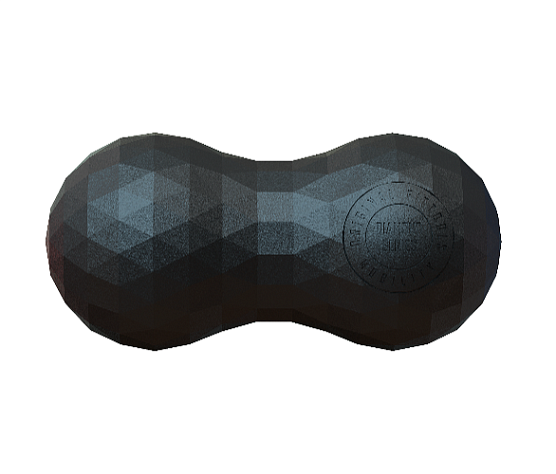 Набор из двух массажных мячей с кистевым эспандером Original FitTools черный фото2