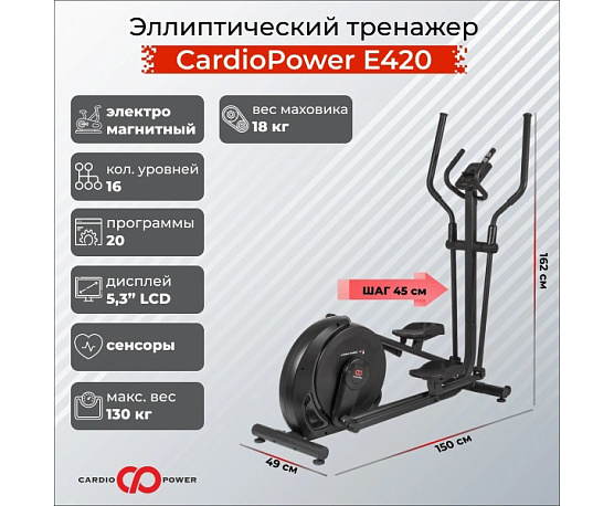 Эллиптический тренажер CardioPower E420 фото1