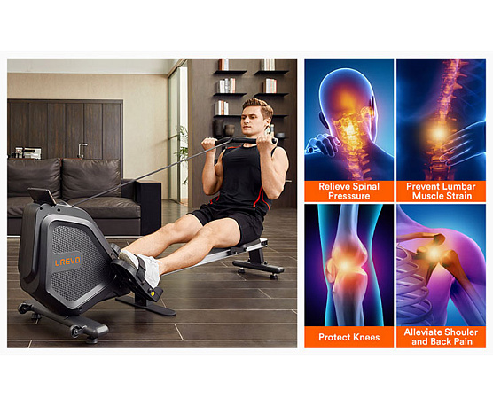 Кардиотренажер Urevo sports UREVO Rower фото18