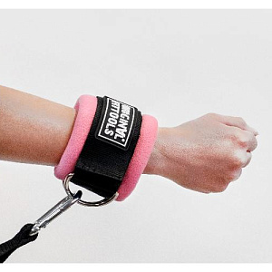 Купить Original FitTools Ремень для тренировки мышц рук регулируемый розовый (D-кольцо) в Москве