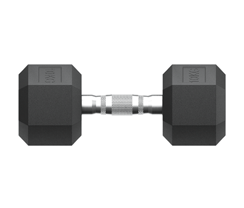 Гантель гексагональная обрезиненная Unix Fit 10 кг / шт.