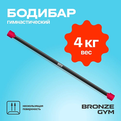 Гимнастическая палка бодибар Bronze Gym, 4 кг