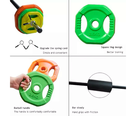 Памп-штанга Original FitTools OKPRO 20 кг фото4