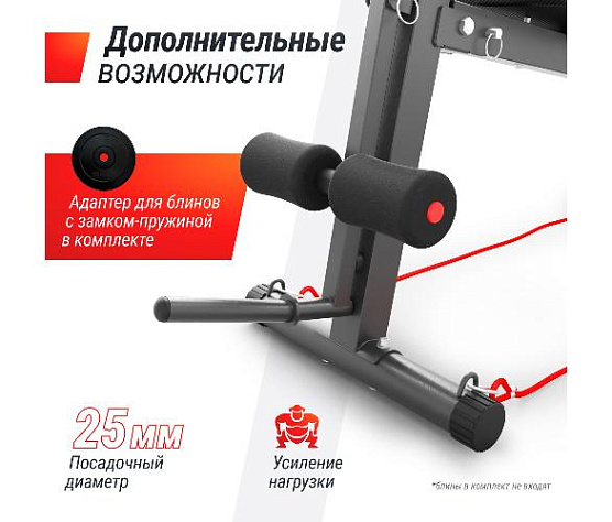 Силовая универсальная скамья Unix Fit BENCH 150 фото3