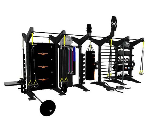 Купить Функциональная стойка 5-модульная Torque X-Create XCF2SC-5M-X2-07 (двусторонняя комплект X2, чёрный) в Москве