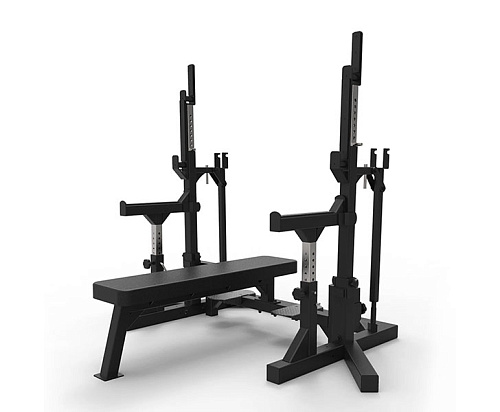 Купить Олимпийская горизонтальная скамья / Стойка для приседаний PRIMAL IPF PSWB0016 в Москве