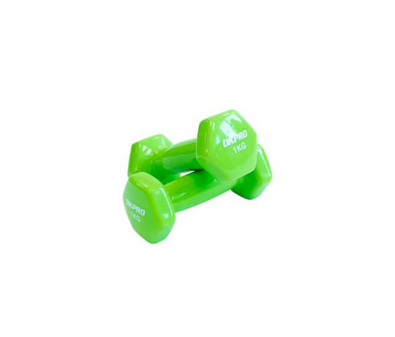 Гантель виниловая Original FitTools 1 кг для групповых программ фото2