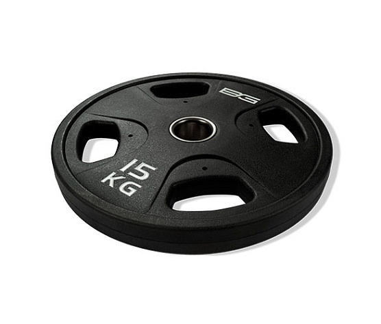 Bronze Gym Диск олимпийский обрезиненный черный 15 кг BG-PA-PL-P150