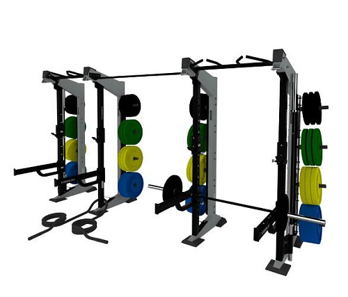 Функциональная стойка 2-модульная Torque X-Create XCFW-2M-14-X1-05 (односторонняя комплект X1, 427 см, платинум)