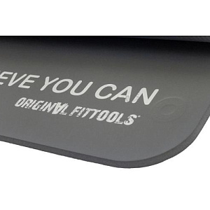Купить Original FitTools Мат для аэробики NBR 12,5 мм серый с кольцами в Москве
