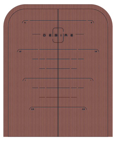 Коврик с разметкой для занятий фитнесом Desire Regatta Mat