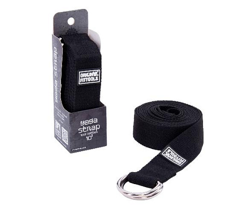 Ремешок для йоги Original FitTools 304 см, черный