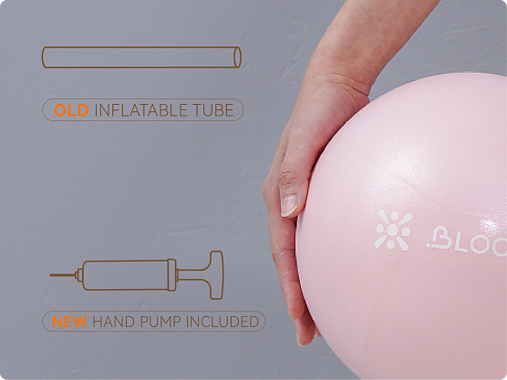 Мяч для пилатеса Bloom LB7002/20/PK 20 см розовый фото3