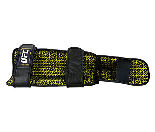 Защита голени на липучках UFC черная S/M