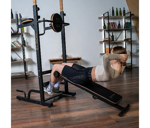 Турник 3 в 1 со скамьей Oxygen ELGON