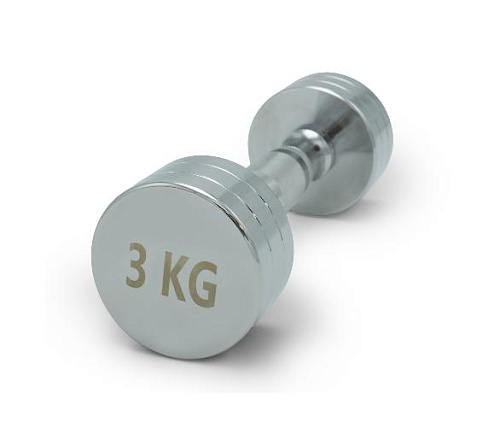 Купить Гантель круглая хромированная Unix Fit PRO 3 кг / шт. в Москве