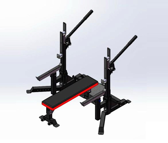 Aerofit P1410F Жимовая скамья домкратная для пауэрлифтинга
