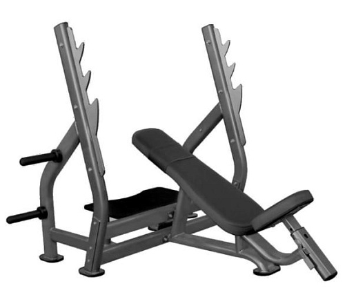 Купить Наклонная скамья для жима лежа со стойками Aerofit Impulse IT7015 в Москве