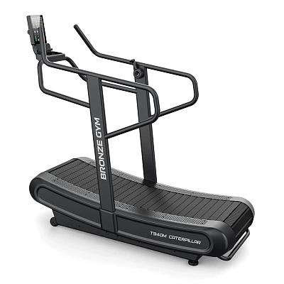 Беговая дорожка профессиональная инерционная механическая Bronze Gym T940M CATERPILLAR (new)