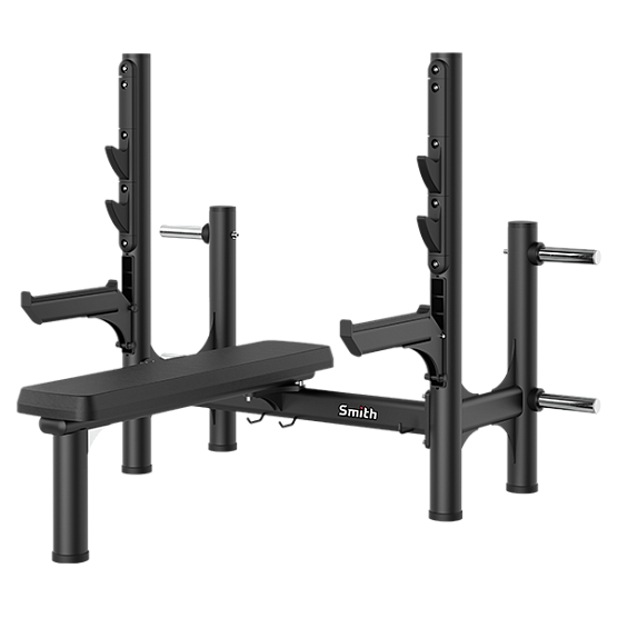 Smith Fitness Excellence Олимпийская горизонтальная скамья для жима (со страховочными опорами) RE6004