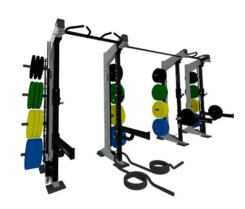 Функциональная стойка 2-модульная Torque X-Create XCFW-2M-14-X1-05 (односторонняя комплект X1, 427 см, платинум)