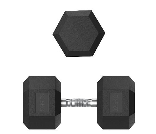 Гантель гексагональная обрезиненная Unix Fit 32,5 кг / шт.