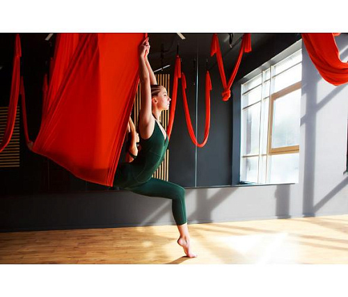 Йога гамак Targex, красный