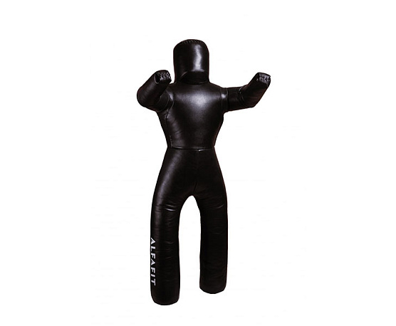 Манекен борцовский двуногий AlfaFit Кожа, рост 160 см фото1