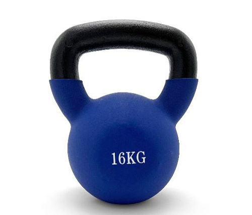 Гиря виниловая Unix Fit 16 кг синяя