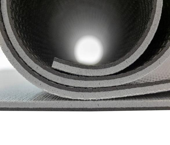 Мат для йоги и аэробики Rebel Fitness HARDMAT 6 мм двухслойный фото4