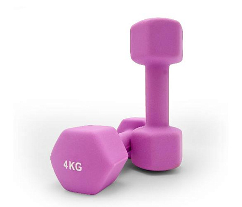 Гантель неопреновая Unix Fit 4 кг / шт. Violet