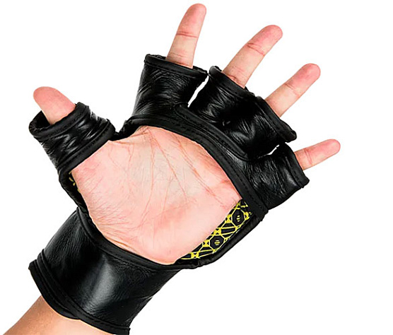 Премиальные MMA тренировочные перчатки UFC 6 унций чёрные L/XL фото1