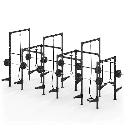 Напольная разноуровневая рама Technogym Floor High-Low Rig Six Bay Deep (шесть секций, глубокая)