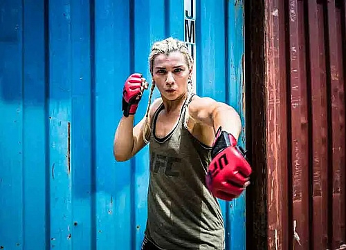 Перчатки MMA для грэпплинга UFC 5 унций чёрные L/XL