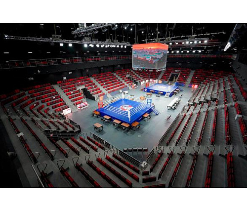 Ринг боксерский соревновательный Targex на помосте 1 м 800х800х100