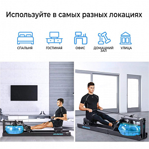 Купить Гребной тренажер DFC Runow Black Wood в Москве