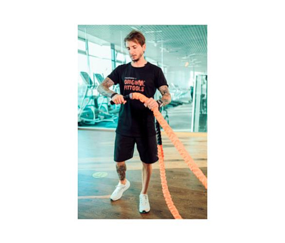 Канат для функционального тренинга Original FitTools 50 мм х 9,1 м фото9