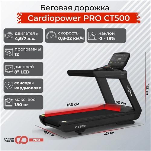 Беговая дорожка Cardiopower PRO CT500