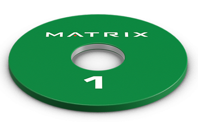 Набор дисков обрезиненных тренировочных Matrix Fitness Rubber Colored Training Disc Set