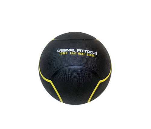 Мяч тренировочный Original FitTools 1 кг черный