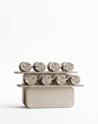 Набор гантелей с горизонтальной стойкой Technogym Personal Dumbbells Horizontal Full Set