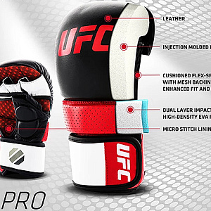 Купить UFC PRO Перчатки для спарринга черные L/XL в Москве