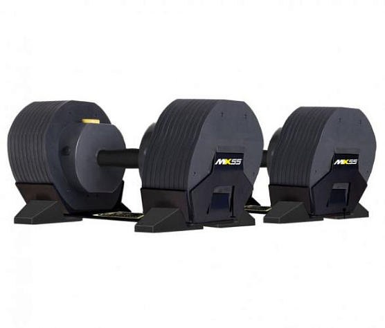 Гантели наборные MX Select MX-55 2 шт со стойкой фото2