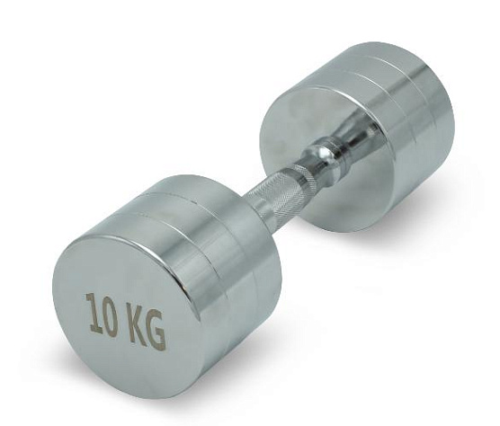 Гантель круглая хромированная Unix Fit PRO 10 кг / шт.