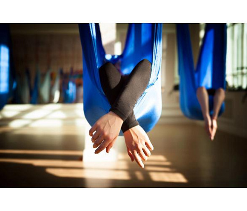 Йога гамак Targex, синий